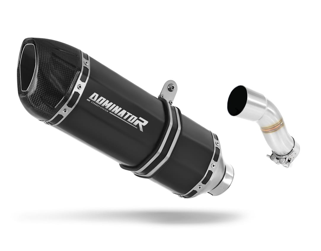Yamaha YBR 250 Exhaust Silencer Muffler HP1 BLACK + dB killer