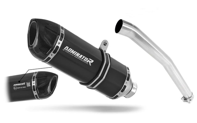 Yamaha YZF R6 1999 - 2002 EU Approved Exhaust Silencer HP1 BLACK 19 m.