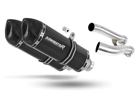 Yamaha XJR 1200 1995 - 1998 Exhaust Silencer Muffler HP1 BLACK + dB killer 19 m.