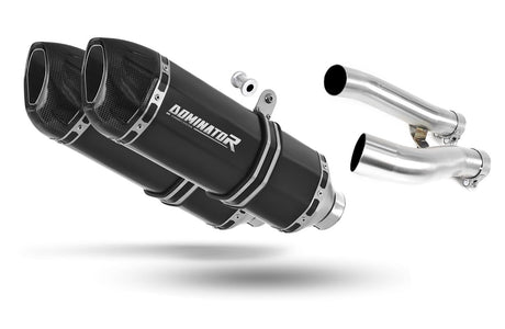 Yamaha XJR 1300 1999 - 2006 Exhaust Silencer Muffler HP1 BLACK + dB killer 19 m.