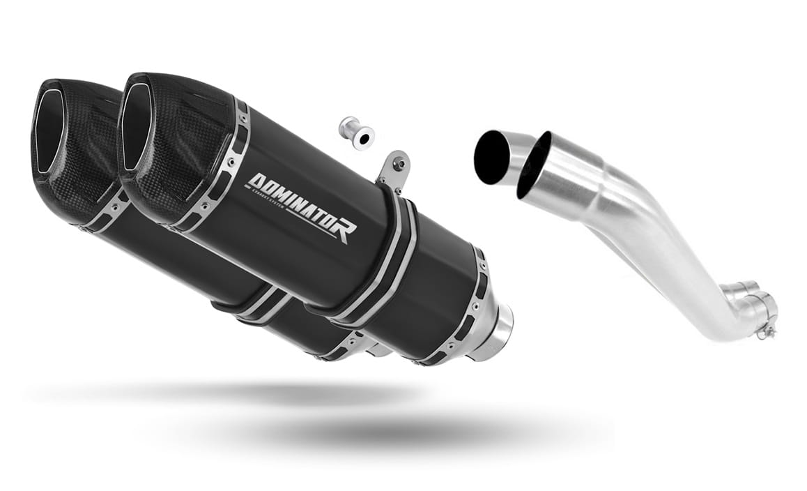 Yamaha BT 1100 BULLDOG 2001 - 2007 Exhaust Silencer Muffler HP1 BLACK + dB killer 20 m.