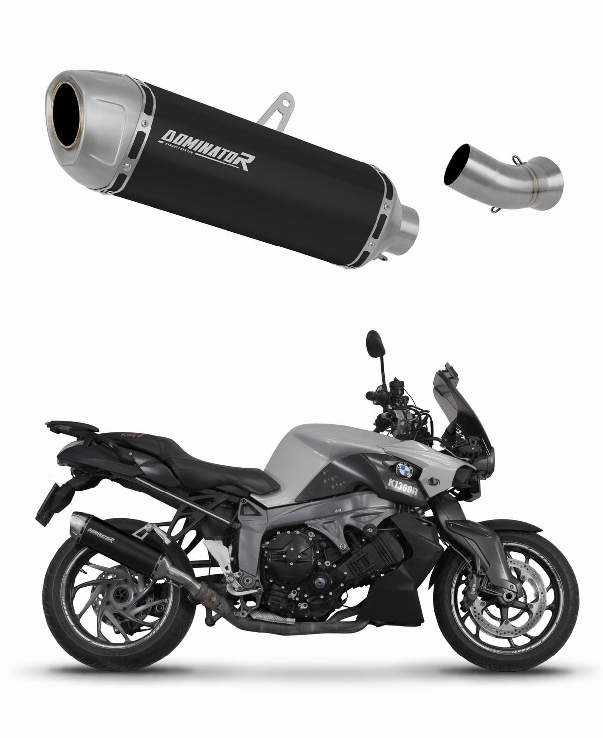 BMW K1300S 2009 - 2016 Exhaust Silencer Muffler S6 BLACK + dB killer 20 m.