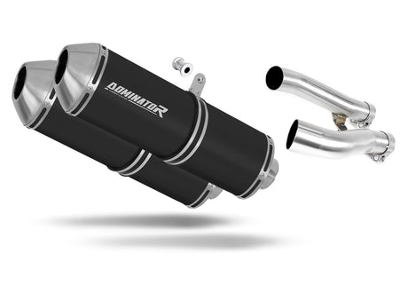 Yamaha XJR 1200 1995 - 1998 Exhaust Silencer Muffler OVR BLACK + dB killer 19 m.