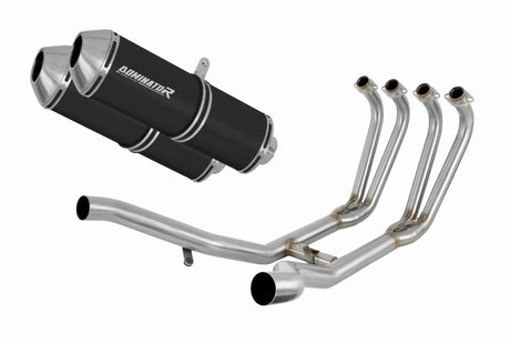 Yamaha XJ 900 Diversion 1994 - 2003 Full Exhaust System Collector Silencer OVR BLACK + dB killer 19 m.