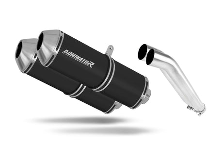 Suzuki GSX 1400 2001 - 2005 Exhaust Silencer Muffler OVR BLACK + dB killer 20 m.