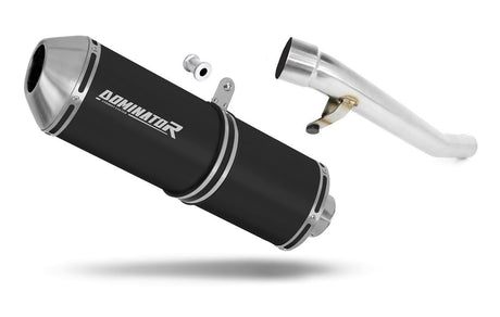 Suzuki GSX 1200 INAZUMA 1999 - 2000 Exhaust Silencer Muffler OVR BLACK + dB killer 19 m.