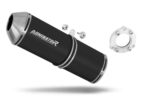 Suzuki GSXR 1000 K1 - K4 2001 - 2004 Exhaust Silencer Muffler Bolt-on OVR BLACK + dB killer 20 m.