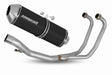 Suzuki GS 500F 2004 - 2014 Full Exhaust System Collector Silencer OVR BLACK + dB killer 20 m.