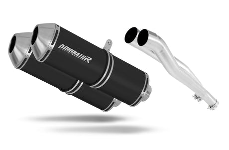 Kawasaki ZZR 1400 2006 - 2011 Exhaust Silencer Muffler OVR BLACK + dB killer 20 m.