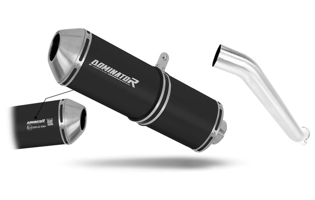 Kawasaki ZX6R 636 2003 - 2004 EU Approved Exhaust Silencer OVR BLACK 20 m.