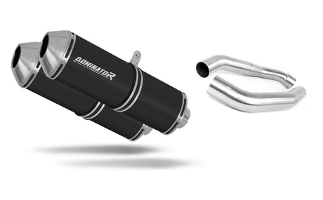 Honda CBR 1000F DUAL 1988 - 2000 Exhaust Silencer Muffler OVR BLACK + dB killer 19 m.