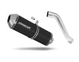 Honda XL 650 V TRANSALP 2001 - 2007 Exhaust Silencer Muffler OVR BLACK + dB killer 20 m.