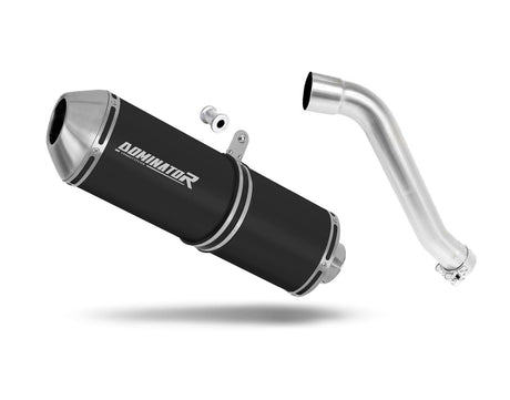 Honda XL 650 V TRANSALP 2001 - 2007 Exhaust Silencer Muffler OVR BLACK + dB killer 20 m.