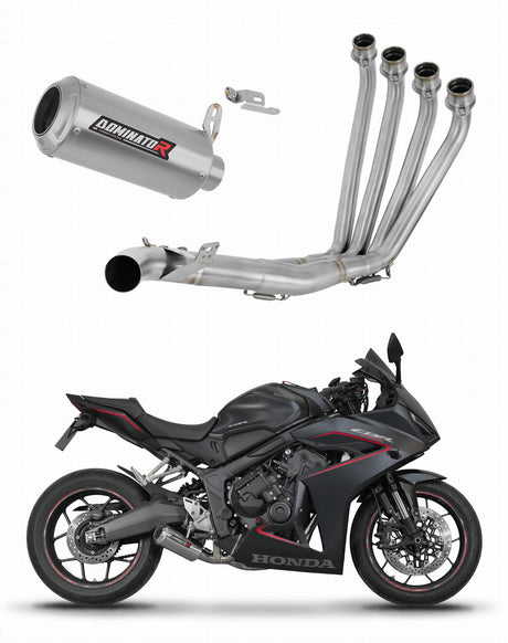 Honda CB 650 R / E-Clutch 2024 - 2025 Full Exhaust System Collector Silencer GP + dB killer 20 m.