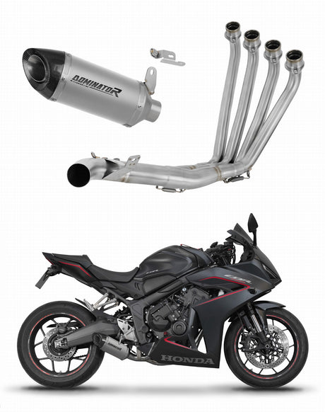 Honda CB 650 R / E-Clutch 2024 - 2025 Full Exhaust System Collector Silencer Titanium HP8 + dB killer 20 m.