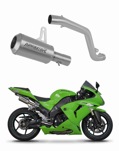 Kawasaki ZX10R 2006 - 2007 Right Side Exhaust Silencer Muffler GPS + dB killer 20 m.