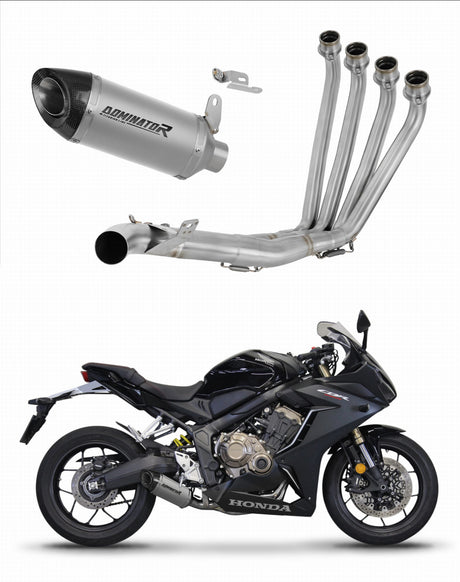 Honda CB 650 R 2019 - 2023 Full Exhaust System Collector Silencer Titanium HP8 + dB killer 20 m.