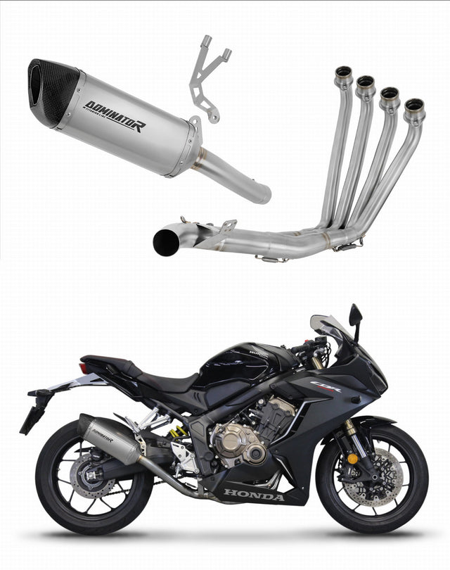 Honda CBR 650 R 2019 - 2023 Full Exhaust System Collector Silencer Titanium HP6 + dB killer 20 m.