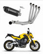 Honda CBR 650 F 2014 - 2018 Full Exhaust System Collector Silencer HP8 BLACK + dB killer 20 m.