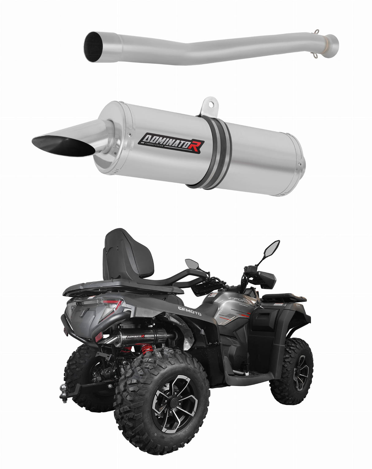 CF MOTO C Force 625 Touring 2024 Exhaust Silencer Muffler ST + dB killer 20 m.