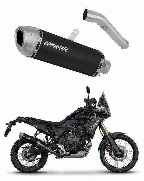 Yamaha Tenere 700 2025 Exhaust Silencer Muffler S6 BLACK + dB killer 20 m.