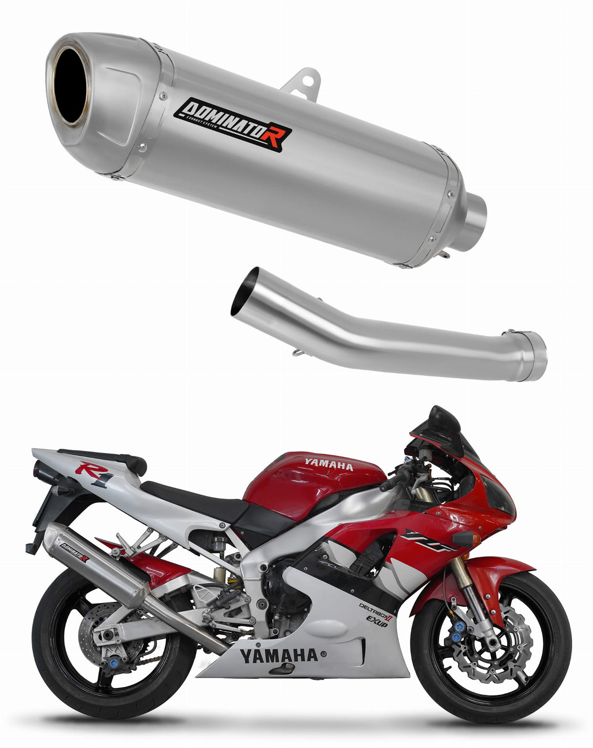 Yamaha YZF R1 1000 RN01 1998 - 1999 Exhaust Silencer Muffler S6 + dB killer 19 m.