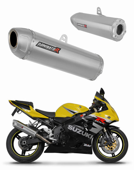 Suzuki GSXR 600 K1-K5 2001 - 2005 Exhaust Silencer Muffler S6 + dB killer 20 m.