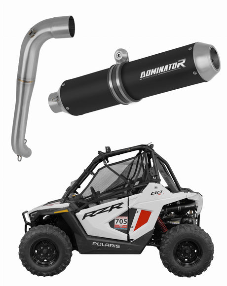 Polaris RZR 200 2022 - 2025 Exhaust Silencer Muffler MX BLACK + dB killer 20 m.