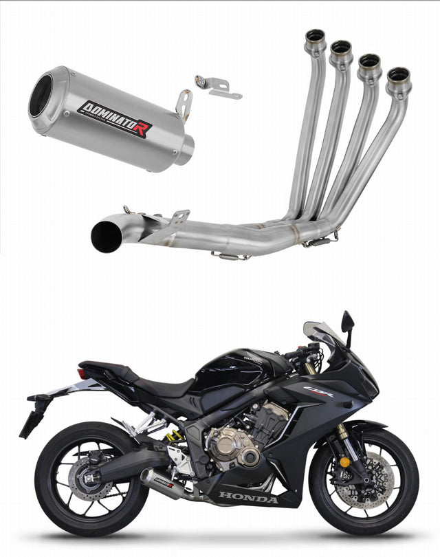 Honda CBR 650 R 2019 - 2023 Full Exhaust System Collector Silencer GP + dB killer medium 20 m.