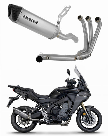 Yamaha Tracer 9 / GT 2025 Full Exhaust System Collector Silencer Titanium HP6 + dB killer 20 m.