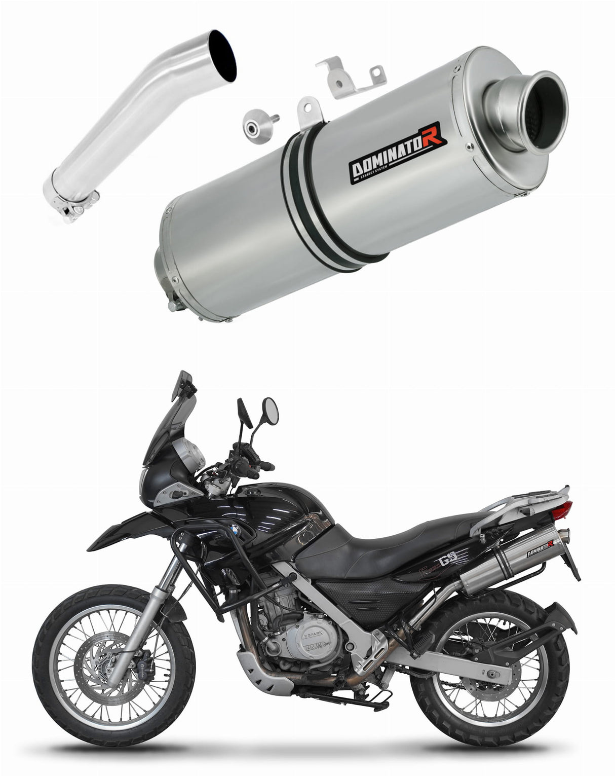 BMW F650GS 2004 - 2007 Exhaust Silencer Muffler OV + dB killer medium 20 m.