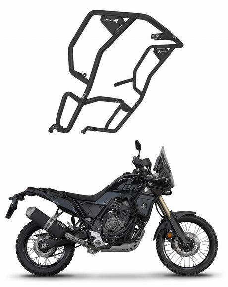 Yamaha Tenere 700 2021 - 2024 Stainless steel Crash Bars BLACK 20 m.