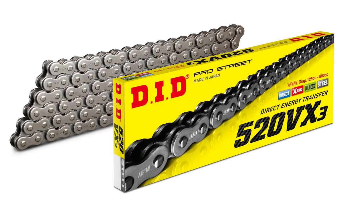 520VX3 - STREET Chain (Steel)