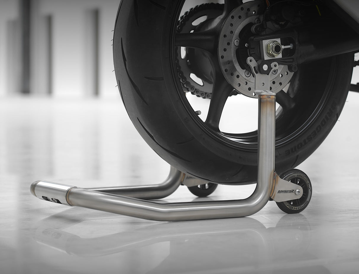 DOMINATOR Rear Motorcycle Stand / Lift – Stainless Steel