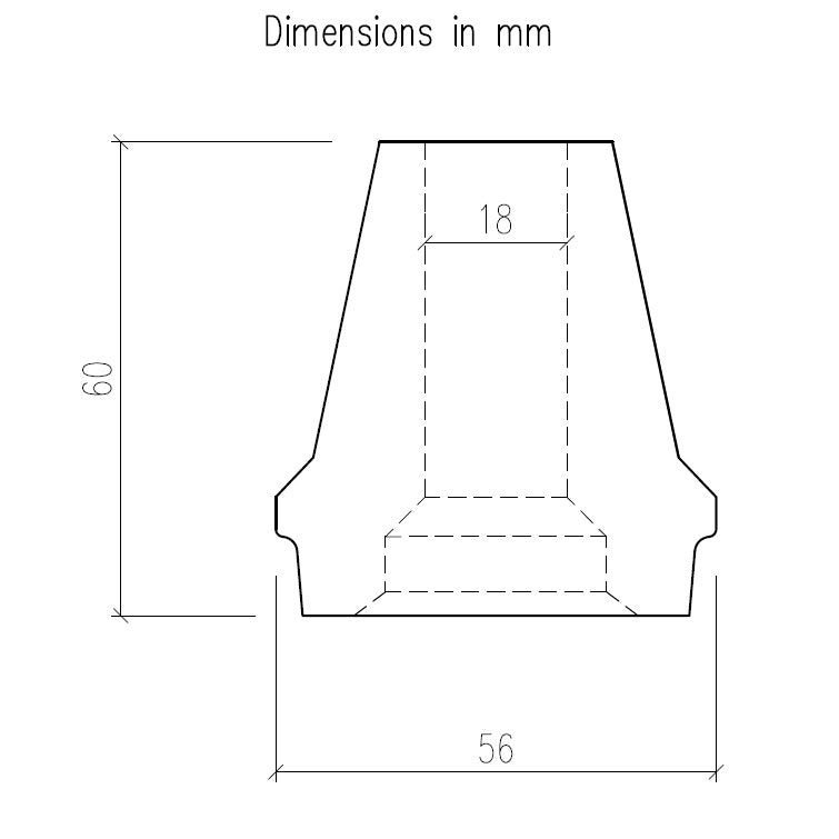Bottom out bumper conic 18mm Medium stiffness - Lainer Suspension