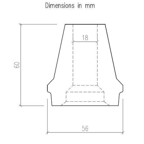 Bottom out bumper conic 18mm Medium stiffness - Lainer Suspension