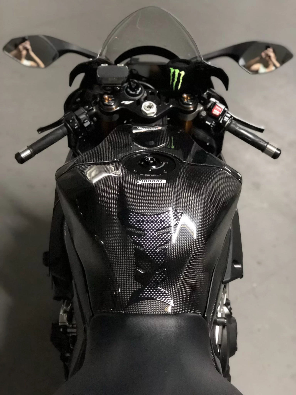 YAMAHA R1 2015-2024 Carbon Fiber Full Tank Cover