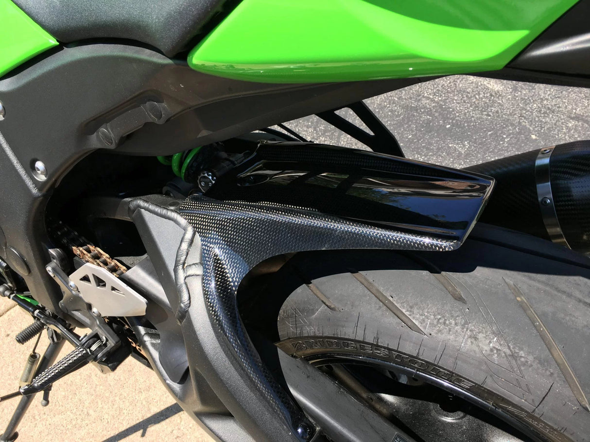 Kawasaki ZX10R 2011-2024 Carbon Fiber Rear Hugger Extended