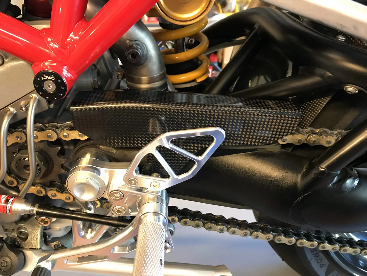 DUCATI Monster S2R/S4R Carbon Fiber Chain Cover (2-pieces)