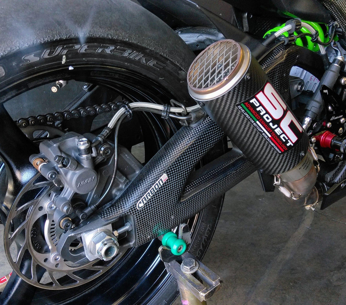 Kawasaki ZX10R 2016-2024 Carbon Fiber Swingarm Covers