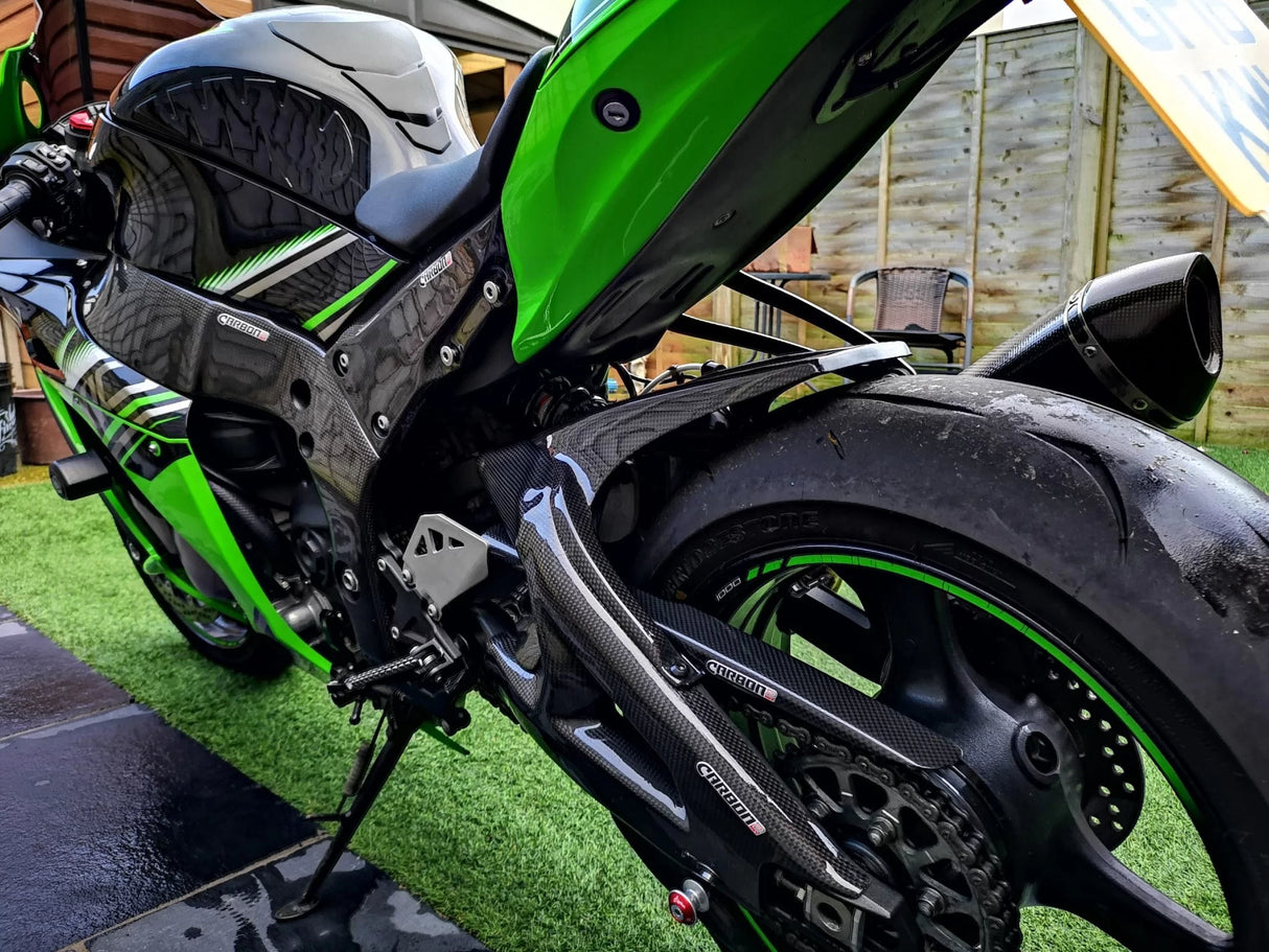 Kawasaki ZX10R 2016-2024 Carbon Fiber Swingarm Covers