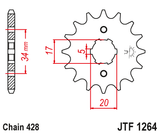 Front sprocket JT JTF1264,16