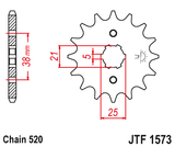 Front sprocket JT JTF1573,14