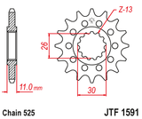 Front sprocket JT JTF1591,15