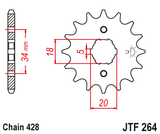 Front sprocket JT JTF264,16