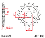 Front sprocket JT JTF438,14