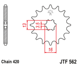 Front sprocket JT JTF562,10