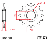 Front sprocket JT JTF579,16