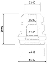 Bottom out bumper 16mm conical in layers - Lainer Suspension