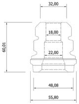 Bottom out bumper 18mm conical in layers - Lainer Suspension